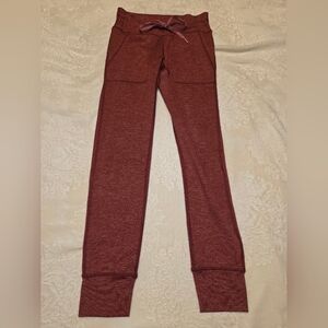 Aerie Chill Play Move Red Drawstring Leggings